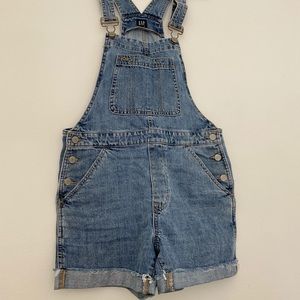 GAP NEW shortall light indigo women overall